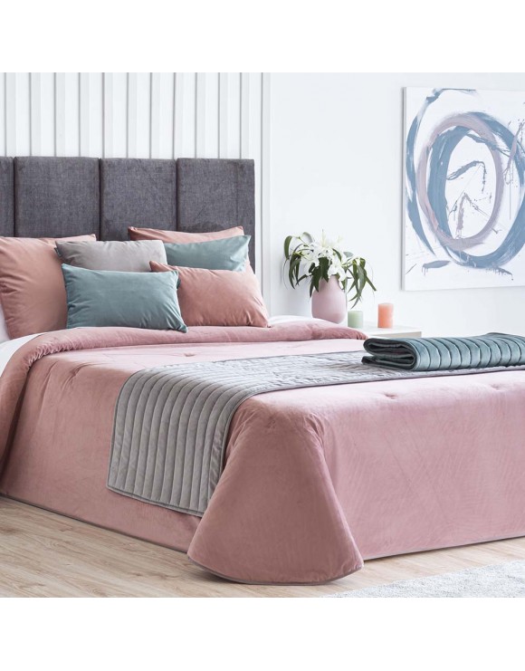 Edredón Velvet Rosa