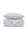 Manta Sherpa Estela Gris
