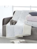 Manta Sherpa Estela Gris