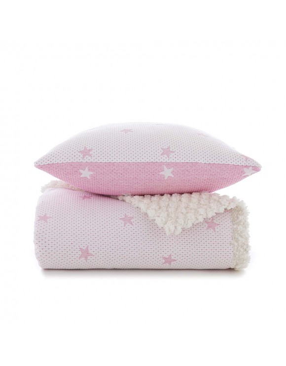 Manta Sherpa Estela Rosa