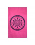 Toalla Playa Mandala Fucsia