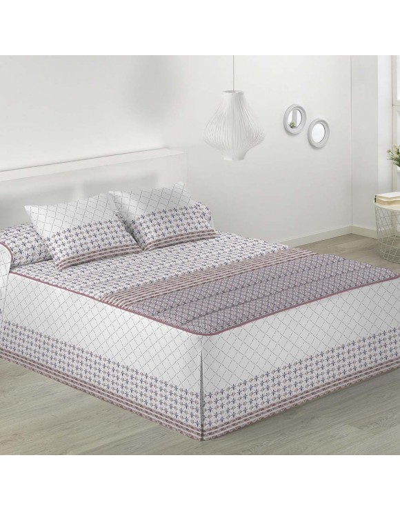 Colcha Edredón Jaipur Rosa