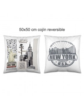 Cojín NY Travel 50x50 Naturals