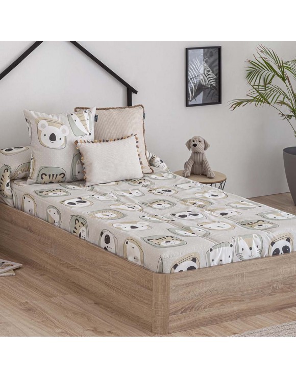 Edredón Ajustable Zoo Beige