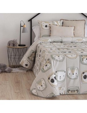 Colcha Bouti Zoo Beige