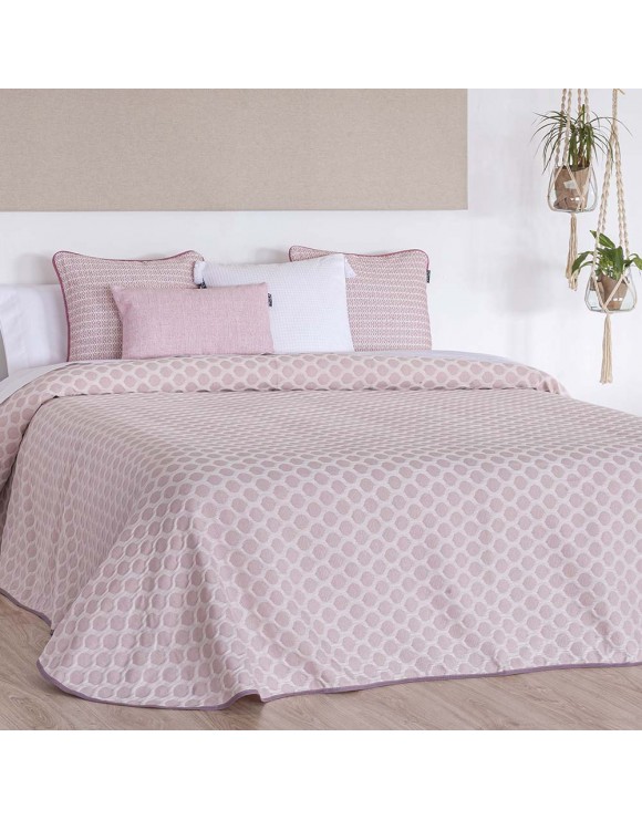 Colcha Caños Rosa