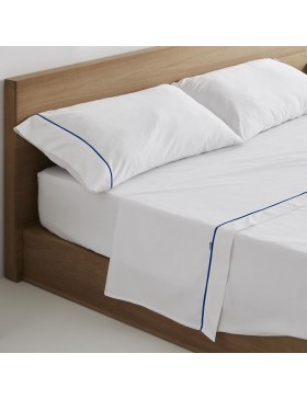 Sábanas Zahora Blanco-Azul