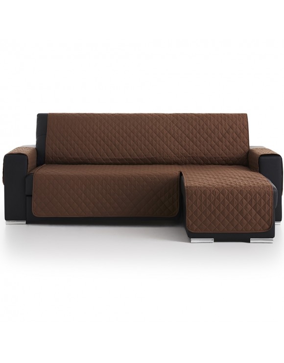 Cubre Chaise Longue Acolchado Marrón