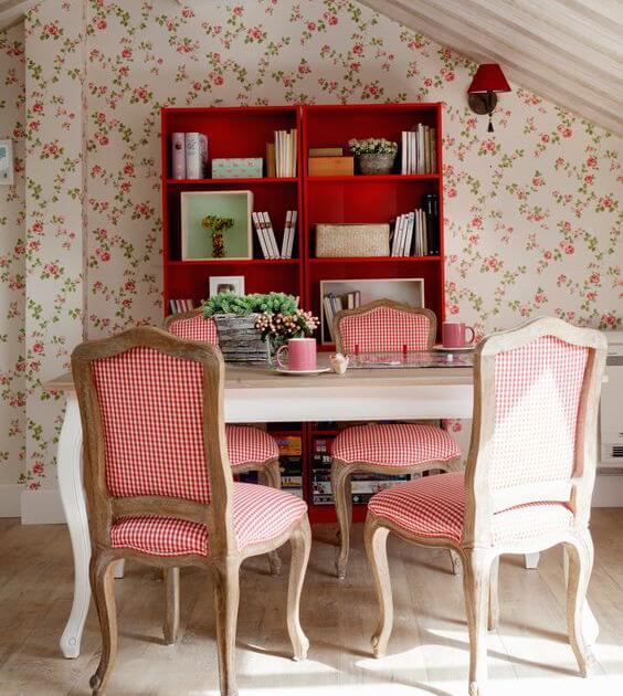 decoración color rojo